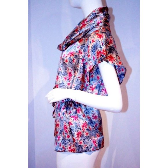 COLLECTIVE CONCEPTS Scoop Neck Bat Wing Shirt TOP ( M ) - Picture 2 of 2